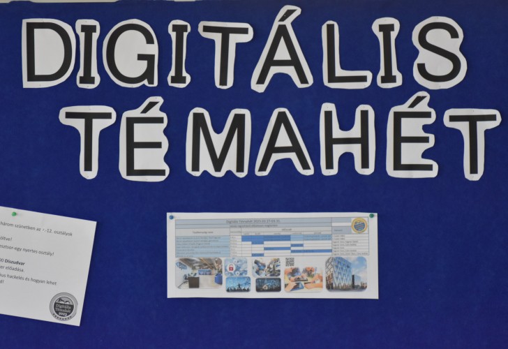Digitális témahét a Huszár Gál Iskolában